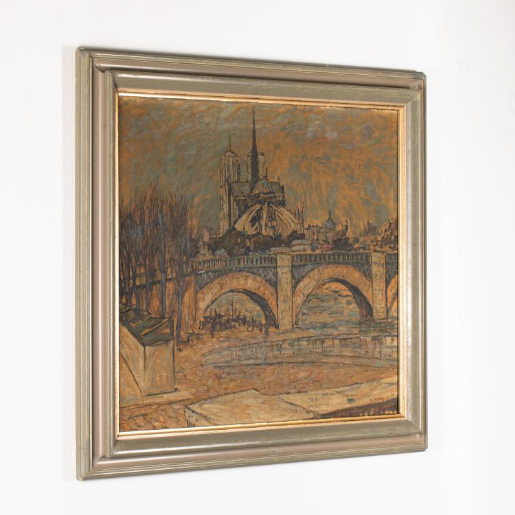 Bild 4 zu Objekt, Paris &ndash; View of Notre Dame via the 'Pont de la Tournelle bridge', around 1911, 
