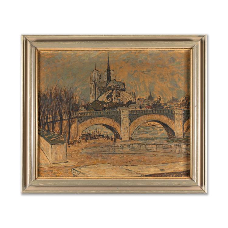 Bild 5 zu Objekt, Paris &ndash; View of Notre Dame via the 'Pont de la Tournelle bridge', around 1911, 