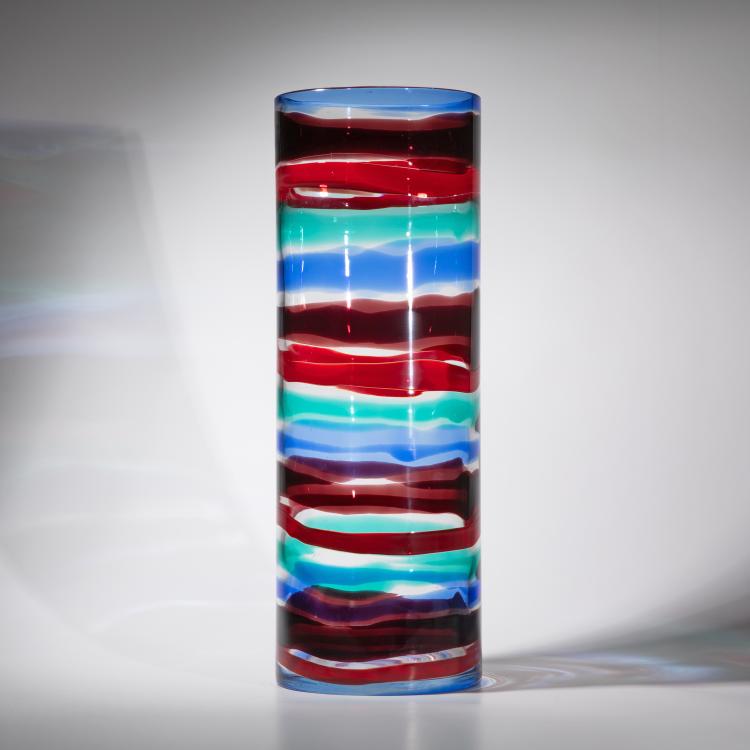 Bild 2 zu Objekt, Tall A fasce di colore vase, Fulvio Bianconi, Venini, Murano, 