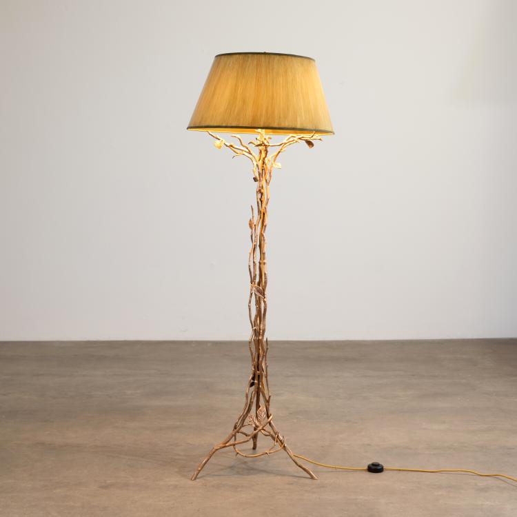 Hauptbild zu Objekt, Limited edition bronze floor lamp, Jacques Goldstein, 