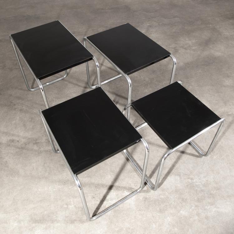 Bild 2 zu Objekt, 4 Nesting Tables, Model B9, Marcel Breuer, Basler Eisenm&ouml;belfabrik AG, Sissach, K-18 380