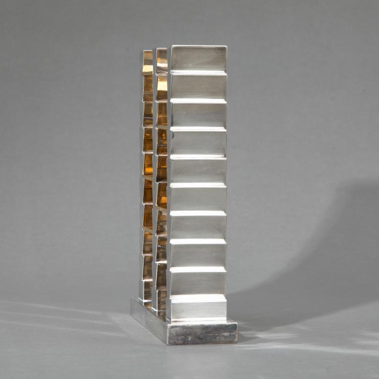 Bild 2 zu Objekt, Limitierte Miniatur des B&uuml;cherregals Modell Adesso Pero aus der Ruins Serie, Ettore Sottsass, Design Gallery Milano, K-18 663