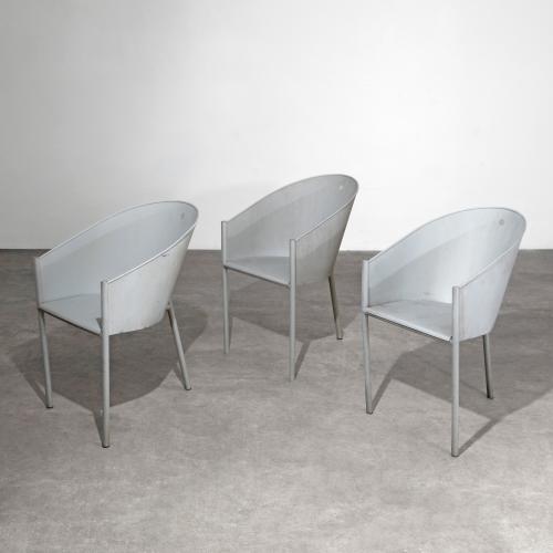 3 Costes Aluminum Chairs