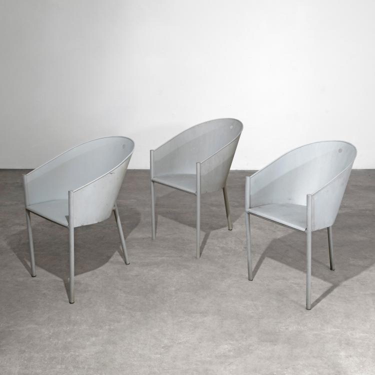 Hauptbild zu Objekt, 3 Costes Aluminum Chairs, Philippe Starck, Aleph Driade, Caorso, K-18 679