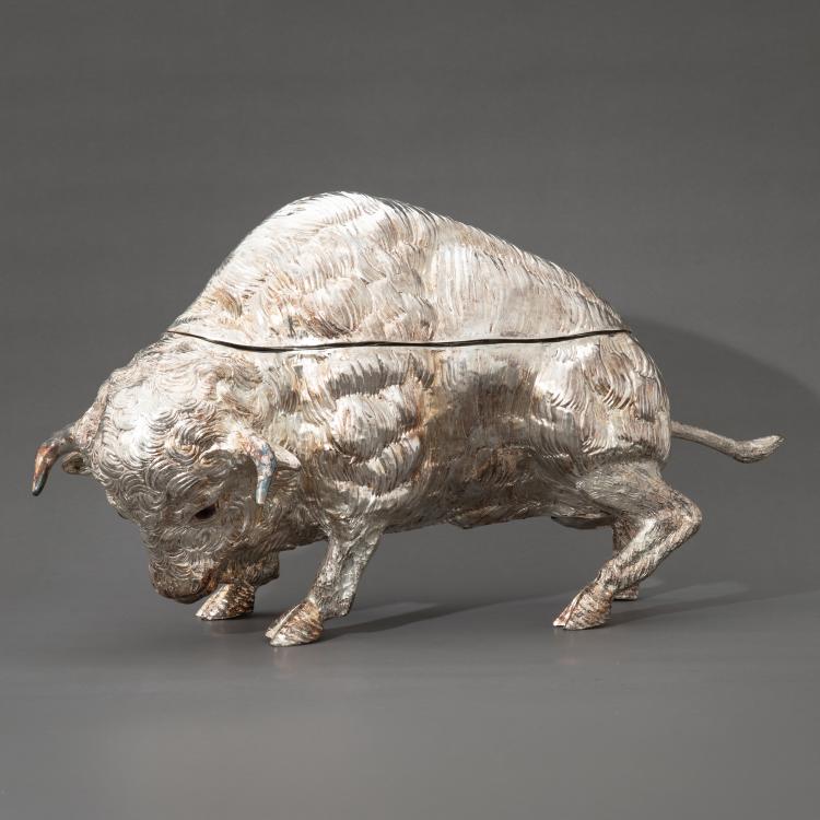 Bild 1 zu Objekt, Bison with drinking set, Franco Lapini, Lapini, Franco, Calenzano, K-18 73