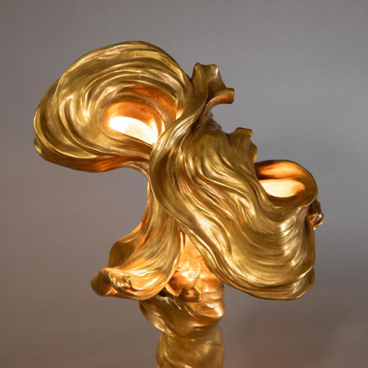 Bild 2 zu Objekt, Tischlampe 'La danse, la Loie Fuller', Modell f&uuml;r die Pariser Weltausstellung, 1900, Raoul-Fran&ccedil;ois Larche, 